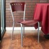 Lancaster Table & Seating Mahogany Finish Cafe Chair