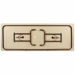 Correll Folding Table, 36" X 96" Melamine Top, Walnut -Lancaster Table & Seating Shop 1201808