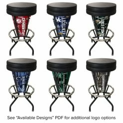 Holland Bar Stool NCAA Logo Indoor / Outdoor LED Bar Stool -Lancaster Table & Seating Shop 1269532