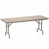 Correll Folding Table, 30" X 96" Tamper-Resistant Plastic, Mocha Granite
