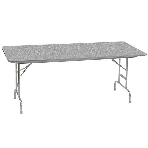 Correll 30" X 60" Rectangular Gray Granite High Pressure Heavy Duty Adjustable Folding Table 1 Correll 30" X 60" Rectangular Gray Granite High Pressure Heavy Duty Adjustable Folding Table