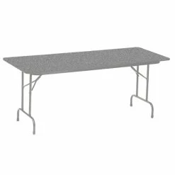 Correll 30" X 96" Rectangular Gray Granite High Pressure Heavy Duty Folding Table