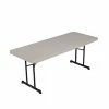 Lifetime 880126 30" X 72" Rectangular Putty Professional-Grade Plastic Folding Table - 18/Pack