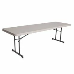 Lifetime 880127 30" X 96" Rectangular Putty Professional-Grade Plastic Folding Table - 18/Pack