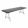 Lifetime 880462 30" X 96" Rectangular Black Plastic Nesting Folding Table - 27/Pack