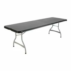 Lifetime 880462 30" X 96" Rectangular Black Plastic Nesting Folding Table - 27/Pack