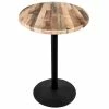 Holland Bar Stool OD214-2236BWOD36RRustic 36" Round Rustic Wood Laminate Outdoor / Indoor Counter Height Table With Round Base