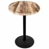Holland Bar Stool OD214-2242BWOD30RRustic 30" Round Rustic Wood Laminate Outdoor / Indoor Bar Height Table With Round Base