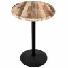 Holland Bar Stool OD214-2236BWOD30RRustic 30" Round Rustic Wood Laminate Outdoor / Indoor Counter Height Table With Round Base