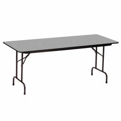 Correll 24" X 96" Gray Granite High Pressure Heavy Duty Folding Table