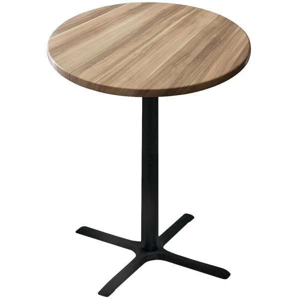Holland Bar Stool OD211-3042BWOD36RNat 36" Round Natural Outdoor / Indoor Bar Height Table With Cross Base 1 Holland Bar Stool OD211-3042BWOD36RNat 36" Round Natural Outdoor / Indoor Bar Height Table With Cross Base