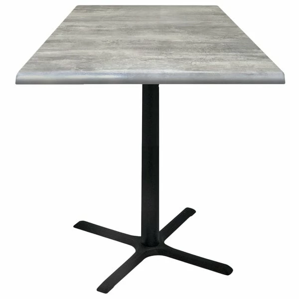 Holland Bar Stool OD211-3042BWOD36SQGryStn 36" Square Greystone Outdoor / Indoor Bar Height Table With Cross Base 1 Holland Bar Stool OD211-3042BWOD36SQGryStn 36" Square Greystone Outdoor / Indoor Bar Height Table With Cross Base