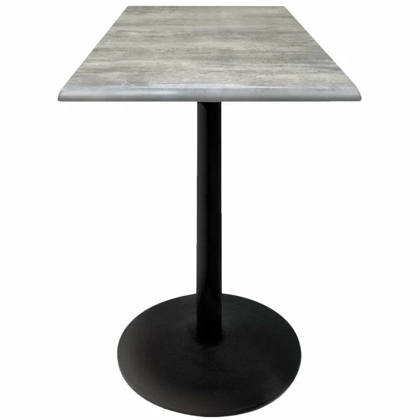 Holland Bar Stool OD214-2230BWOD30SQGryStn 30" Square Greystone Outdoor / Indoor Standard Height Table With Round Base 1 Holland Bar Stool OD214-2230BWOD30SQGryStn 30" Square Greystone Outdoor / Indoor Standard Height Table With Round Base