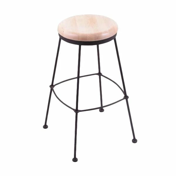 Holland Bar Stool 303025BWNatMpl Black Wrinkle Steel Counter Height Stool With Natural Maple Wood Seat 1 Holland Bar Stool 303025BWNatMpl Black Wrinkle Steel Counter Height Stool With Natural Maple Wood Seat