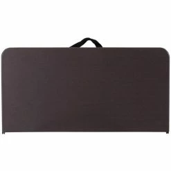 Flash Furniture DAD-LF-86-GG 34" Square Brown Wood Grain Commercial Duty Plastic Bi-Fold Folding Table -Lancaster Table & Seating Shop 1556968