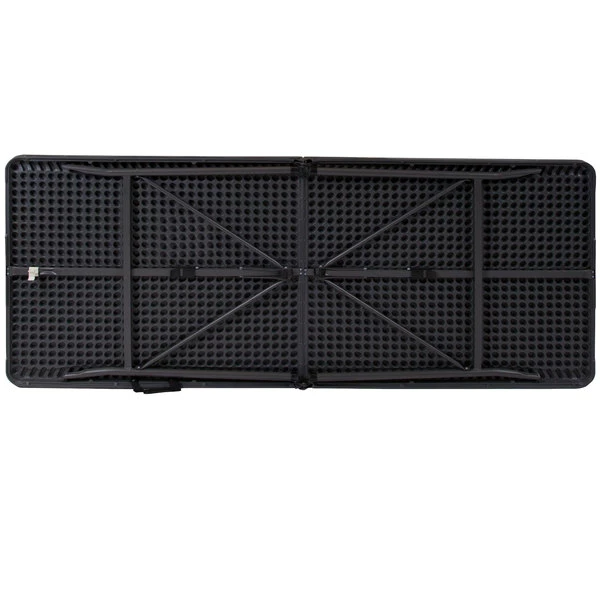 Flash Furniture DAD-LF-183Z-DG-GG 30" X 72" Rectangular Dark Gray Commercial Duty Plastic Bi-Fold Folding Table 3 Flash Furniture DAD-LF-183Z-DG-GG 30" X 72" Rectangular Dark Gray Commercial Duty Plastic Bi-Fold Folding Table - Image 3