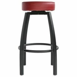 Lancaster Table & Seating Black Backless Barstool With Crimson Swivel Upholstered Seat 5 Lancaster Table & Seating Black Backless Barstool With Crimson Swivel Upholstered Seat -Lancaster Table & Seating Shop 1647119