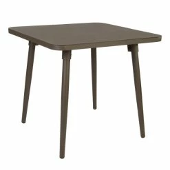 BFM Seating Fresco 32" Square Table With Solid Aluminum Top And Bronze Powder Coat