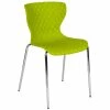 Flash Furniture LF-7-07C-CGRN-GG Lowell Contemporary Citrus Green Plastic Stackable Chair