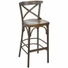 BFM Seating Sofia Vintage Beechwood Bar Height Chair
