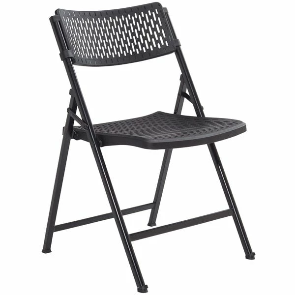 National Public Seating 1410 AirFlex Black Polypropylene Premium Folding Chair 1 National Public Seating 1410 AirFlex Black Polypropylene Premium Folding Chair