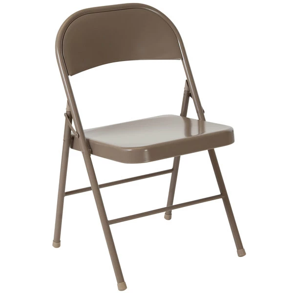 Flash Furniture BD-F002-BGE-GG Hercules Series Double Braced Beige Metal Folding Chair 1 Flash Furniture BD-F002-BGE-GG Hercules Series Double Braced Beige Metal Folding Chair