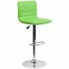 Flash Furniture CH-92023-1-GRN-GG Green Vinyl Contemporary Adjustable Height Barstool