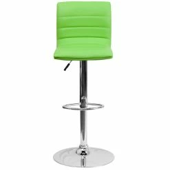 Flash Furniture CH-92023-1-GRN-GG Green Vinyl Contemporary Adjustable Height Barstool -Lancaster Table & Seating Shop 1820795