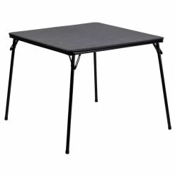Flash Furniture JB-2-GG 33 1/2" Square Black Folding Card Table