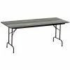 Correll 30" X 48" New England Driftwood Finish Premium Laminate 3/4" High Pressure Heavy-Duty Folding Table