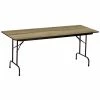 Correll 30" X 60" Colonial Hickory Finish Premium Laminate 3/4" High Pressure Heavy-Duty Folding Table