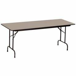 Correll 30" X 72" Savannah Sand Finish Premium Laminate 3/4" High Pressure Heavy-Duty Folding Table