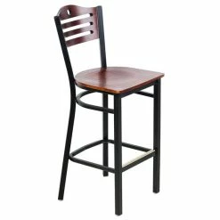 Lancaster Table & Seating Mahogany Finish Bar Height Bistro Chair -Lancaster Table & Seating Shop 1844684