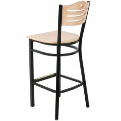 Lancaster Table & Seating Natural Finish Bar Height Bistro Chair -Lancaster Table & Seating Shop 1844692