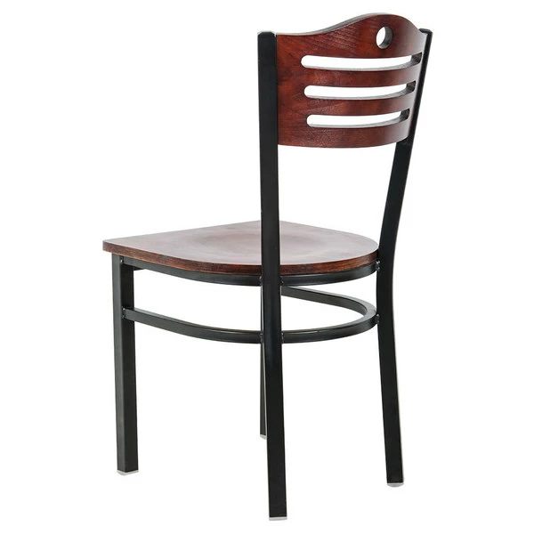 Lancaster Table & Seating Mahogany Finish Bistro Dining Chair 3 Lancaster Table & Seating Mahogany Finish Bistro Dining Chair - Image 3