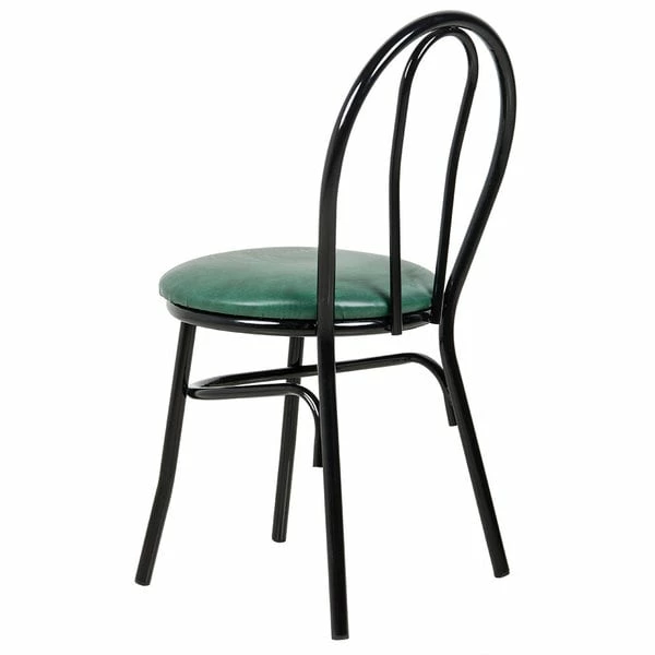 Lancaster Table & Seating Green Hairpin Cafe Chair With 1 1/4" Padded Seat 3 Lancaster Table & Seating Green Hairpin Cafe Chair With 1 1/4" Padded Seat - Image 3
