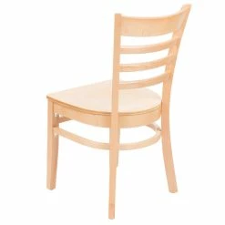 Lancaster Table & Seating Natural Finish Wooden Ladder Back Cafe Chair -Lancaster Table & Seating Shop 1846234