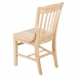 Lancaster Table & Seating Natural Finish Wooden School House Chair -Lancaster Table & Seating Shop 1846237
