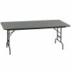 Correll 30" X 72" Premium Laminate 3/4" Montana Granite Adjustable Height High-Pressure Heavy-Duty Folding Table