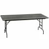 Correll 30" X 96" Premium Laminate 3/4" New England Driftwood Adjustable Height High-Pressure Heavy-Duty Folding Table