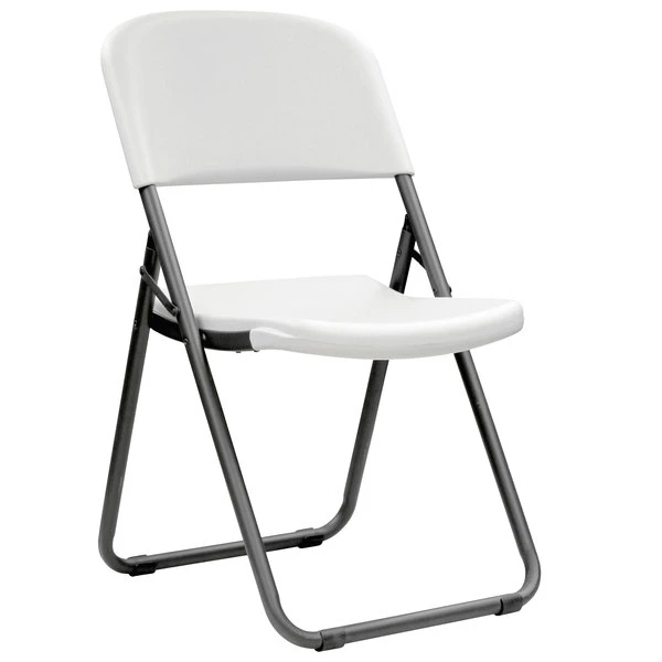 Lifetime 80155 White Contoured Folding Loop Leg Chair - 4/Pack 2 Lifetime 80155 White Contoured Folding Loop Leg Chair - 4/Pack - Image 2