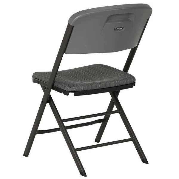 Lifetime 480426 Gray Folding Padded Chair - 4/Pack 3 Lifetime 480426 Gray Folding Padded Chair - 4/Pack - Image 3