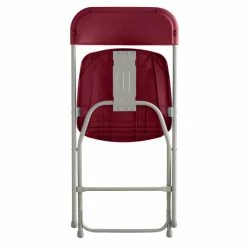 Lancaster Table & Seating Red Textured And Contoured Folding Chair -Lancaster Table & Seating Shop 1865429