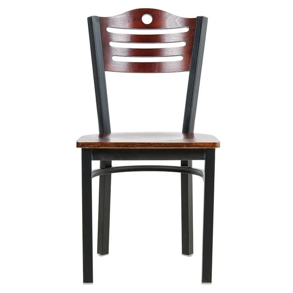 Lancaster Table & Seating Mahogany Finish Bistro Dining Chair 4 Lancaster Table & Seating Mahogany Finish Bistro Dining Chair - Image 4