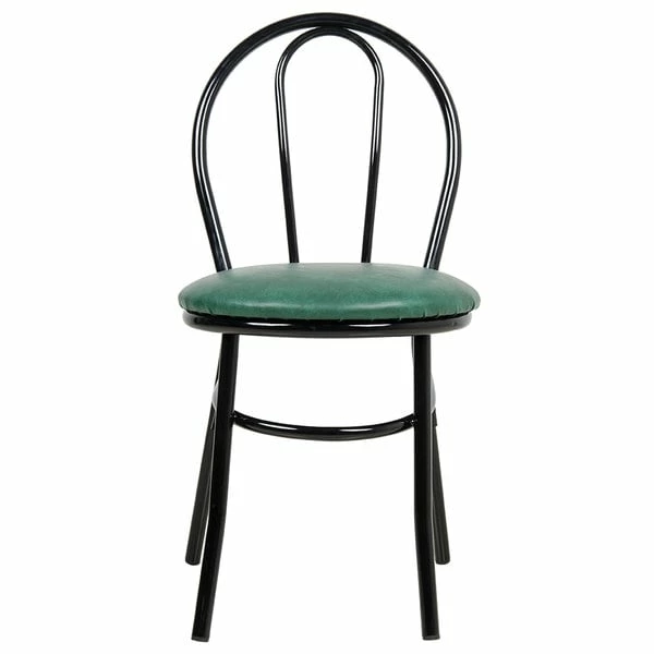 Lancaster Table & Seating Green Hairpin Cafe Chair With 1 1/4" Padded Seat 4 Lancaster Table & Seating Green Hairpin Cafe Chair With 1 1/4" Padded Seat - Image 4