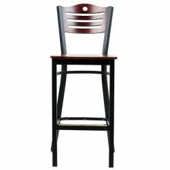 Lancaster Table & Seating Mahogany Finish Bar Height Bistro Chair -Lancaster Table & Seating Shop 1866433