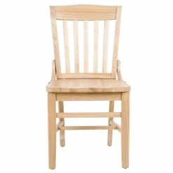 Lancaster Table & Seating Natural Finish Wooden School House Chair -Lancaster Table & Seating Shop 187006