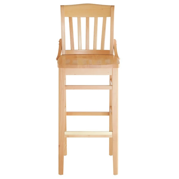 Lancaster Table & Seating Natural School House Bar Height Chair 4 Lancaster Table & Seating Natural School House Bar Height Chair - Image 4