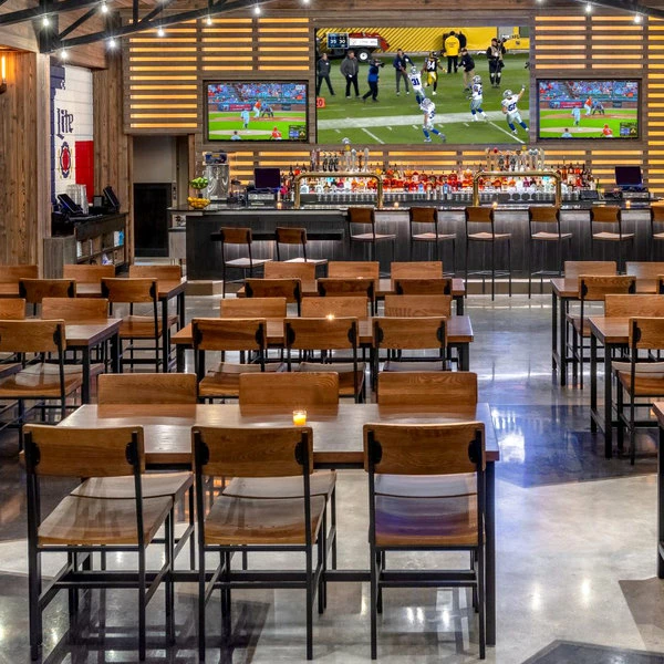 BFM Seating Memphis Sand Black Steel Bar Height Chair With Autumn Ash Wooden Back And Seat 2 BFM Seating Memphis Sand Black Steel Bar Height Chair With Autumn Ash Wooden Back And Seat - Image 2