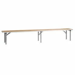 Flash Furniture XA-72-RS-GG 12" X 72" Birchwood Bar Top Riser With Silver Legs